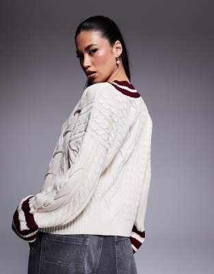 RIVER ISLAND CRICKET STYLE CARDIGAN 