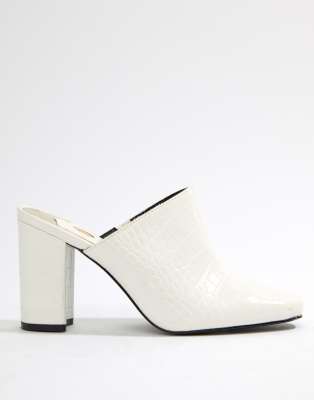 river island white mules