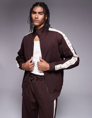 River Island Crochet Taped Track Jacket