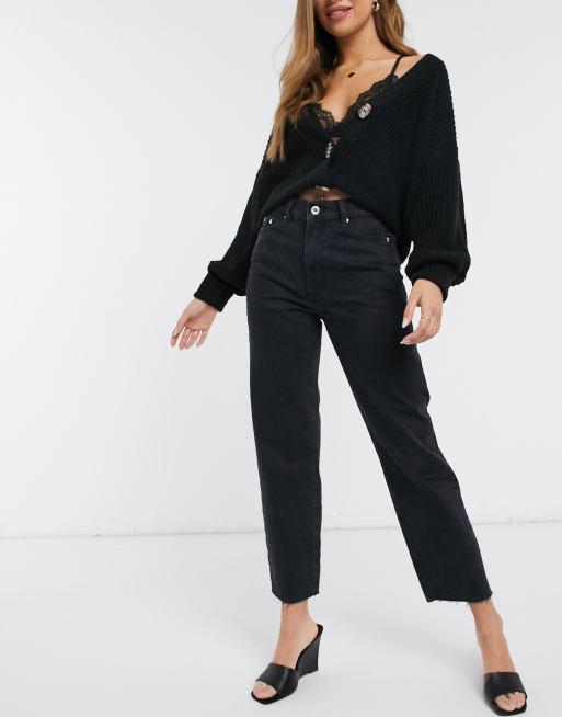 Cropped black store jeans ladies