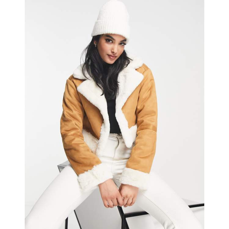 Shearling jacket outlet women