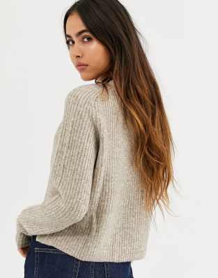 oatmeal cropped cardigan