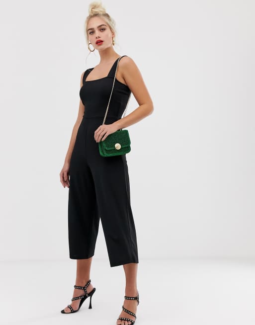 How to Style Cropped Wide Leg Jumpsuit