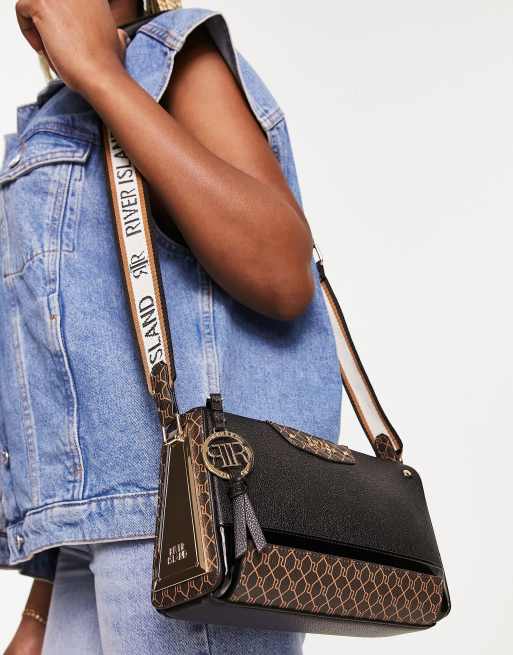 River Island Black Cross Body Bag