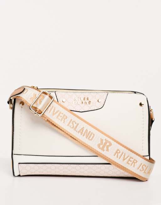 River Island cross body bag in white