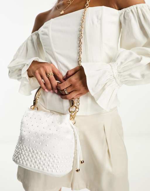 River island store pearl bag