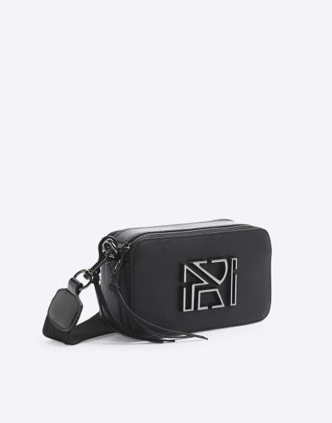 River Island Crossbody camera bag in black - view 1