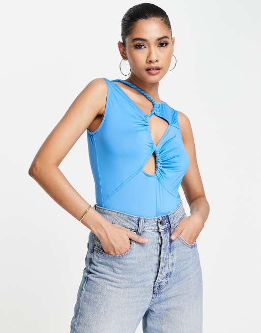 Bright store blue bodysuit