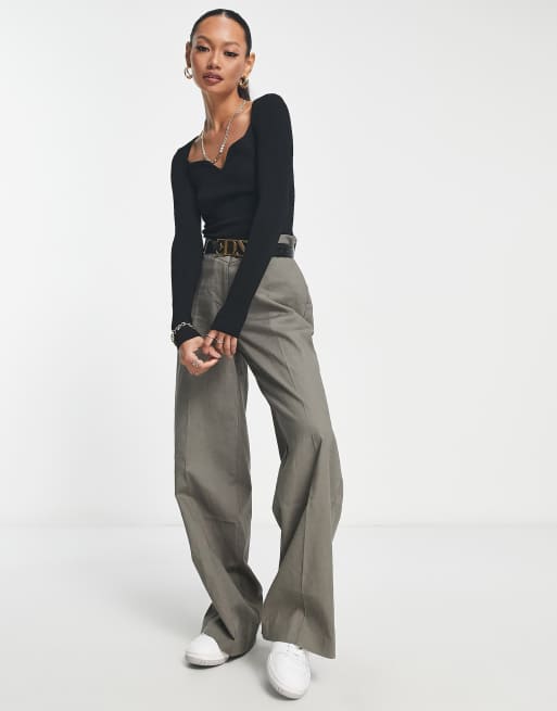 Zara ribbed cut clearance out sweater