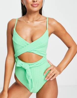 river island green swimsuit