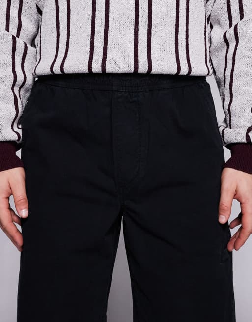 River Island – Czarne wciągane spodnie o luźnym kroju, 4 z 5
