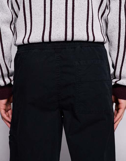 River Island – Czarne wciągane spodnie o luźnym kroju, 5 z 5