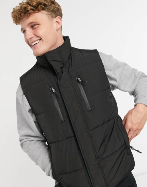 River Island – Czarny bezrękawnik