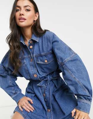 river island denim dress asos