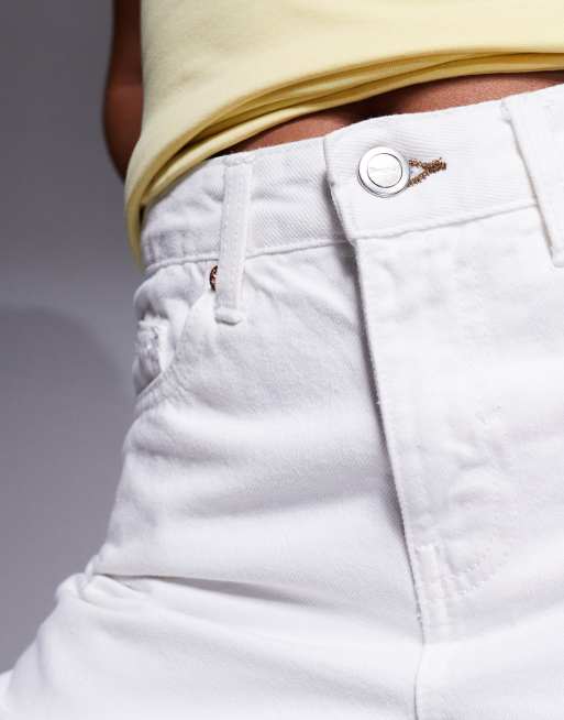 River Island – Denim-Bermudashorts in Weiß, 5 von 5