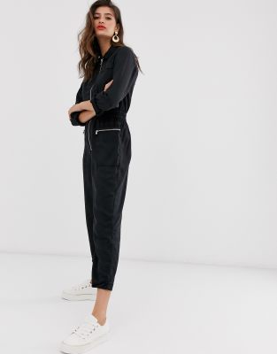 river island denim boiler suit