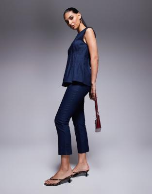 RIVER ISLAND DENIM CAPRI PANTS 