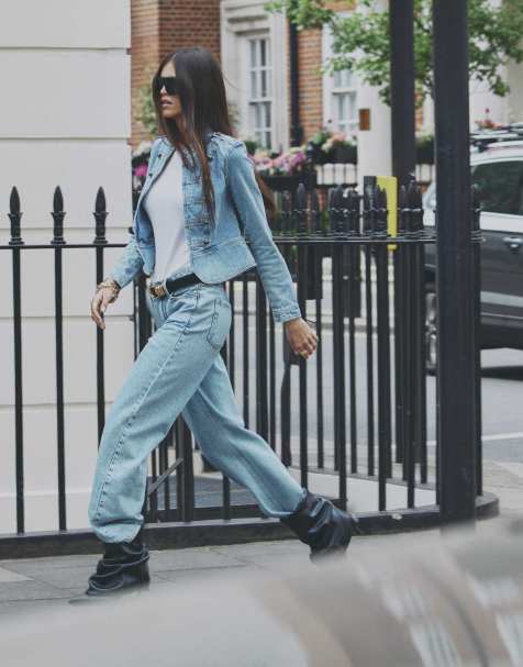 River Island Denim drummer jacket in denim - medium - view 1