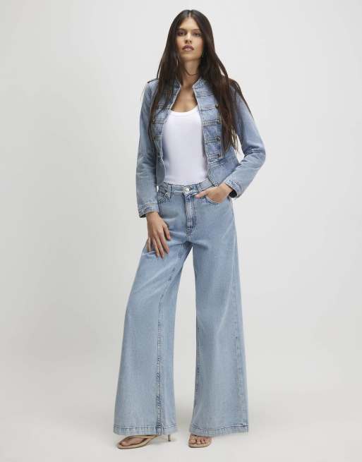 River Island Denim drummer jacket in denim , 2 of 4