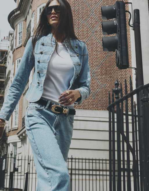 River Island Denim drummer jacket in denim , 3 of 4