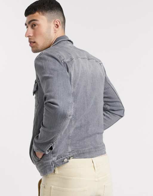 River island grey store denim jacket