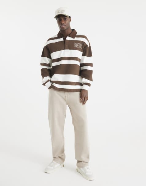 River Island Denim loose fit jeans in stone - light - view 1