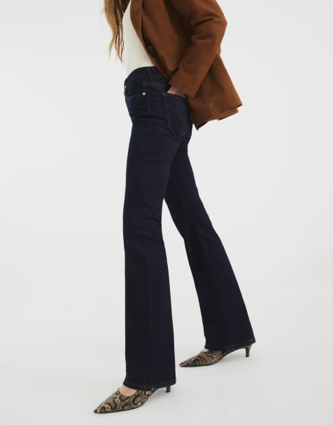 River Island Denim mid rise bootcut jeans in denim - dark - view 1