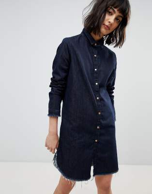 river island denim shirt dress