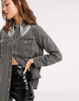 asos ladies denim shirt