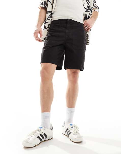 River Island denim shorts in black - view 1