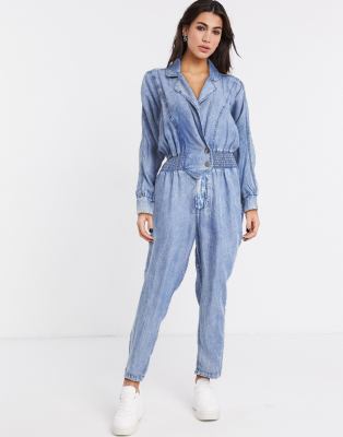 river island denim boiler suit