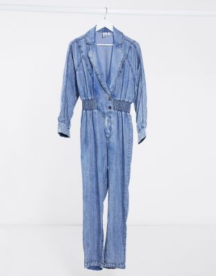 denim utility boiler suit