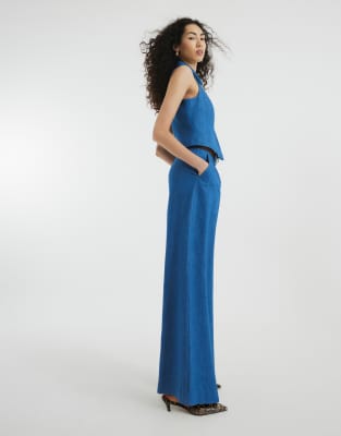 RIVER ISLAND DENIM WIDE LEG PANTS 