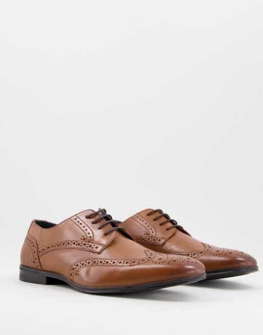 River Island - Derby schoenen met veters in bruin