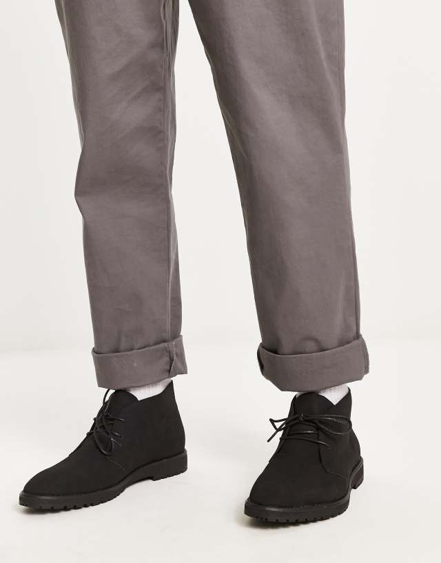 River Island desert boots in black