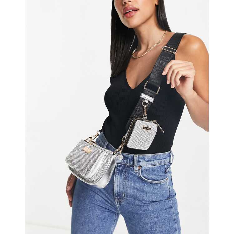 River Island box bag zilver