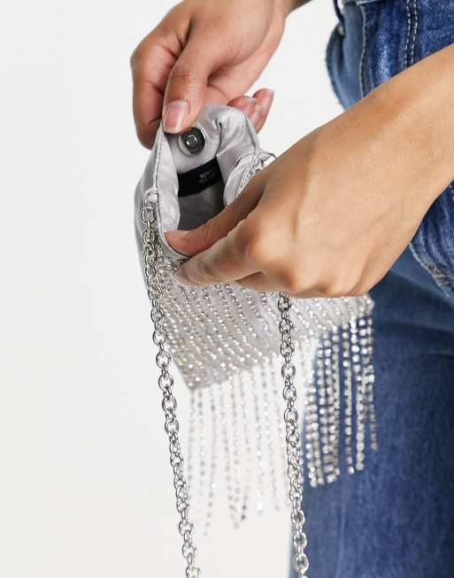 River island diamante discount bag