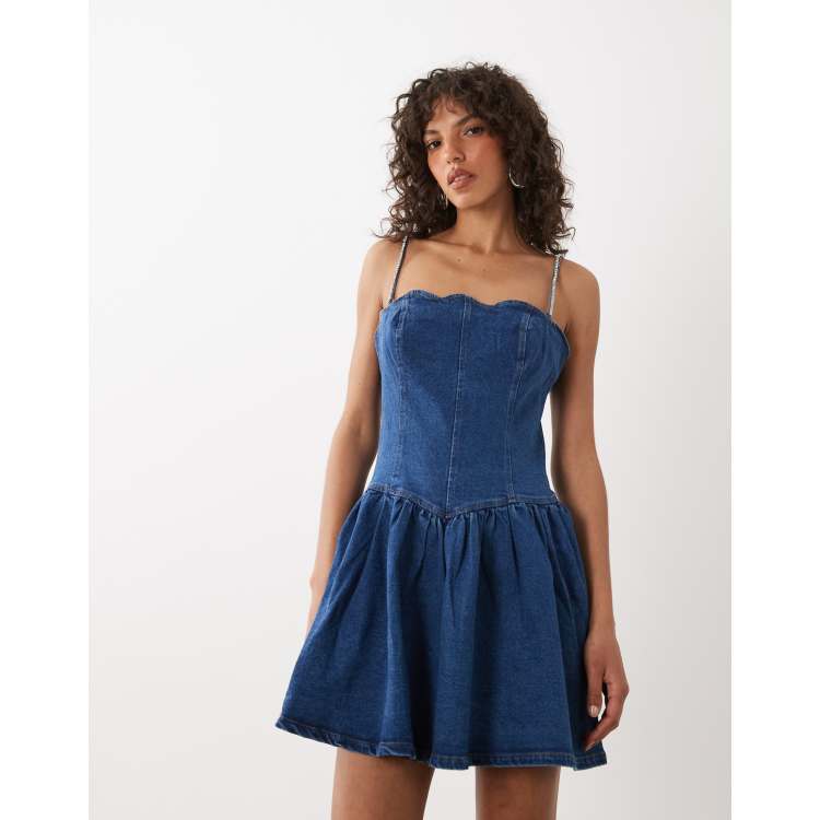 sexy denim dresses Amazon.com: Sumleno Sexy Denim Summer Dresses 2026 Women Y2k Clothing Jeans  Tube Backless Bodycon Mini Dress Western Cowgirl Streetwear (Blue,XS) :  Clothing, Shoes & Jewelry main image 1