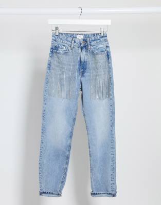 diamante jeans river island