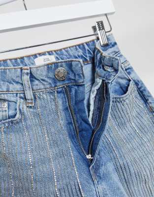 diamante jeans river island