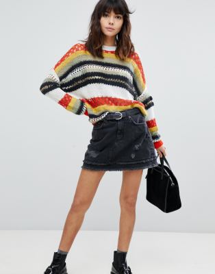 river island denim skirt asos