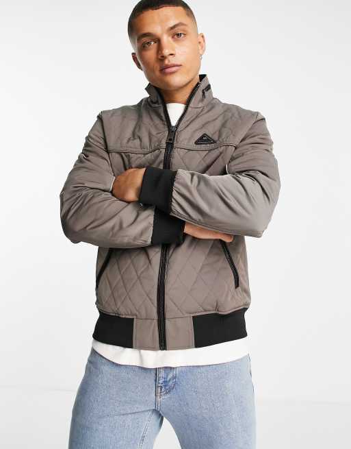 River Island - Doorgestikt jack in stone