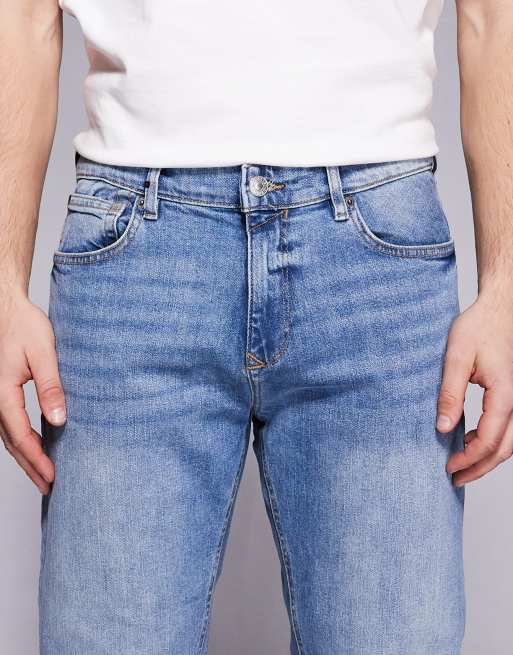 River Island – Dopasowane niebieskie jeansy, 4 z 5