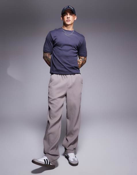 River Island – Dopasowany ciemnoszary T-shirt - view 1