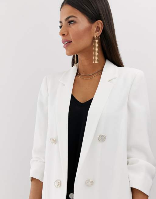 River island deals white blazer