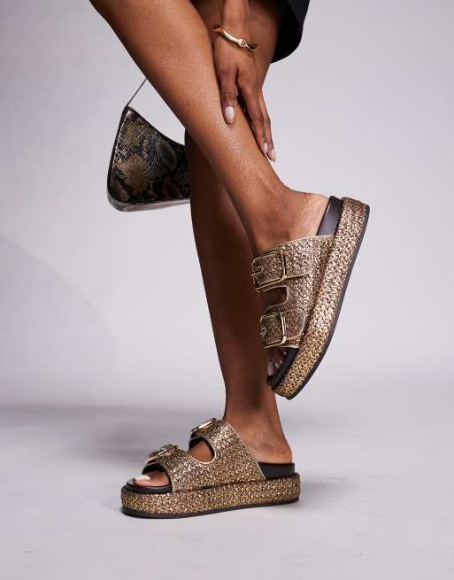 Raffia Sandals Diamante Sandals River Island River Island Double