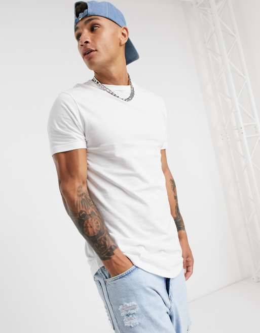 curve hem t shirt