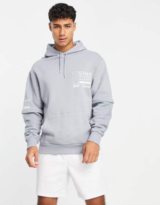 River island grey outlet hoodie