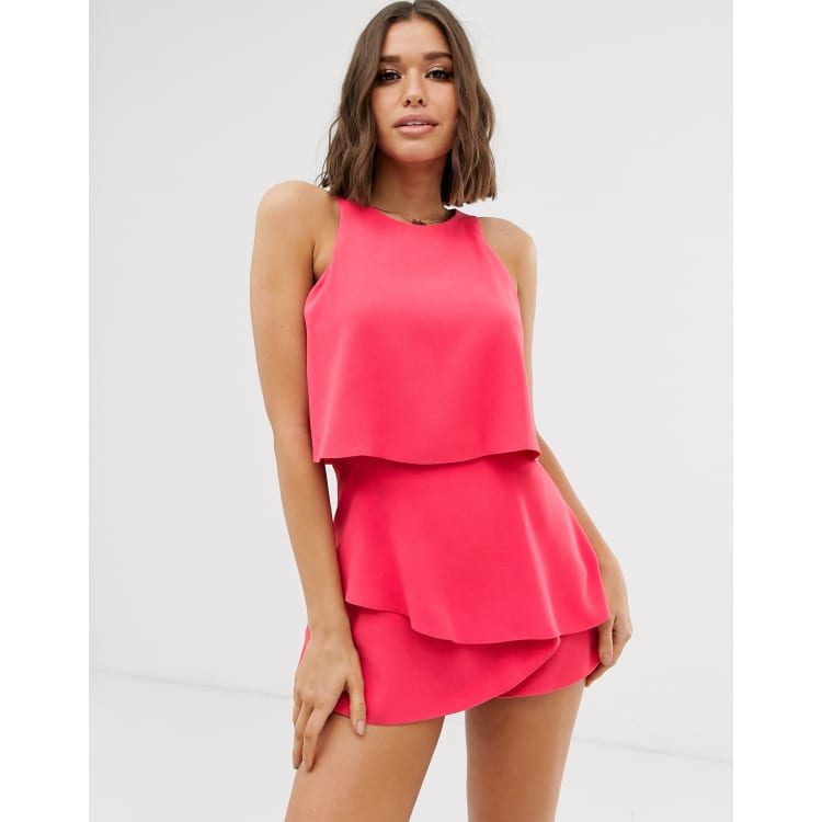 Frill layer cheap playsuit