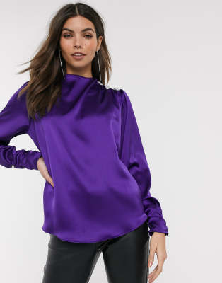 asos purple top